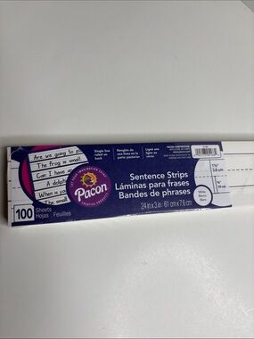 White Sentence Strips - Pack of 100